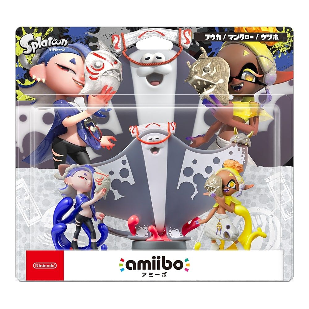 amiibo すりみ連合セット フウカ／ウツホ／マンタロー（スプラトゥーンシリーズ） | おもちゃ通販のトイザらス オンラインストア