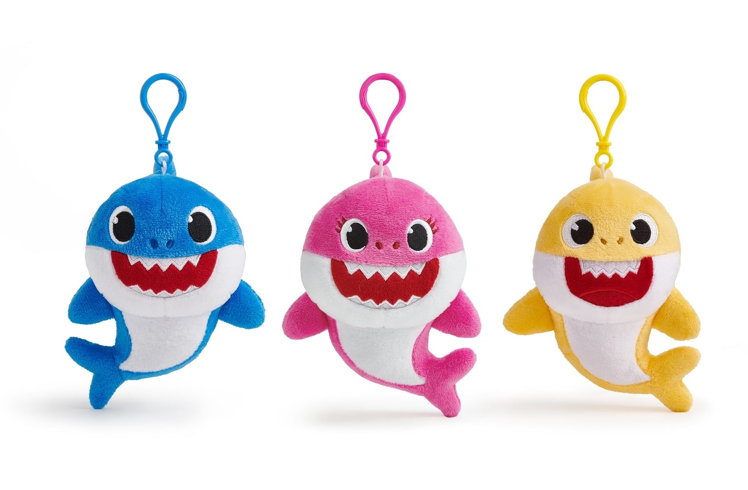 画像左から:ダディシャーク、マミーシャーク、ベイビーシャーク